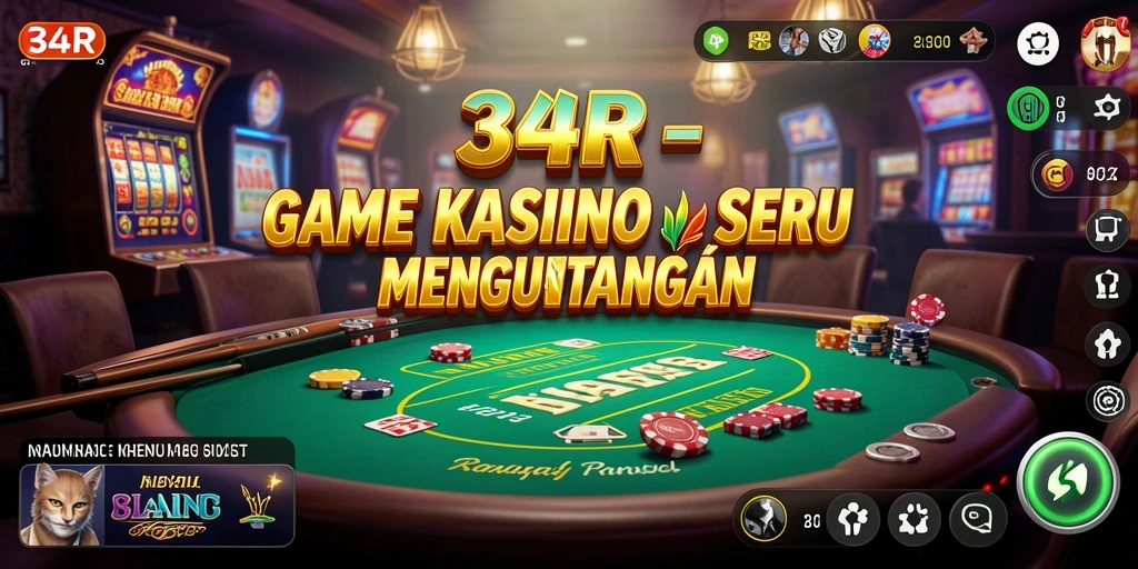 Tampilan menarik dari gameplay Kasino 34R yang memikat.
