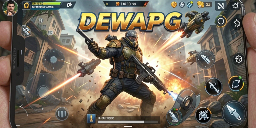 Tampilan gameplay DEWAPG yang penuh aksi dan seru.