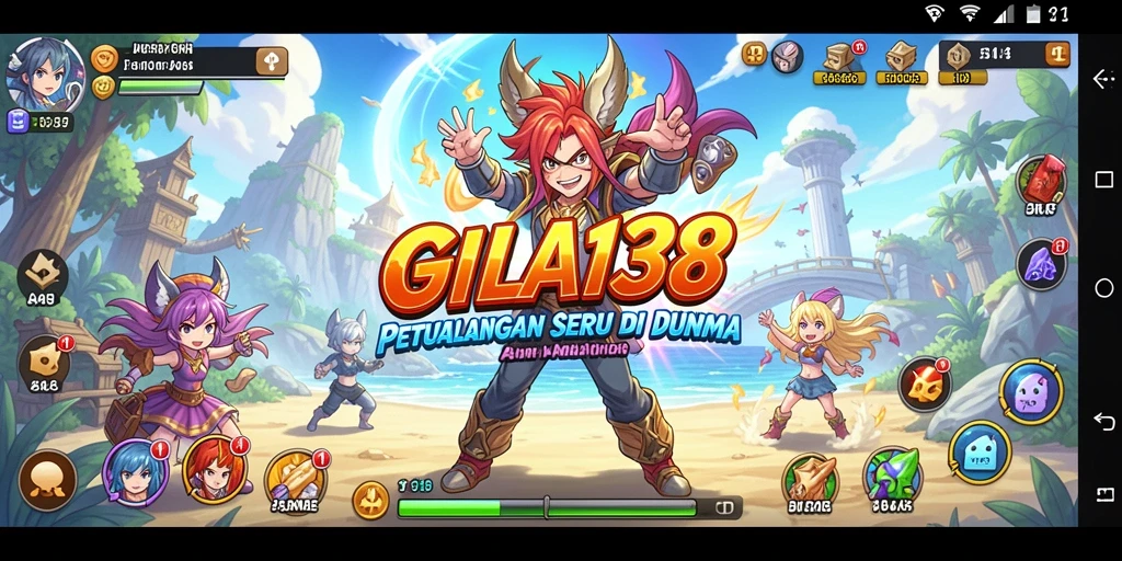Tampilan gameplay GILA138 yang menakjubkan dengan karakter Anime.