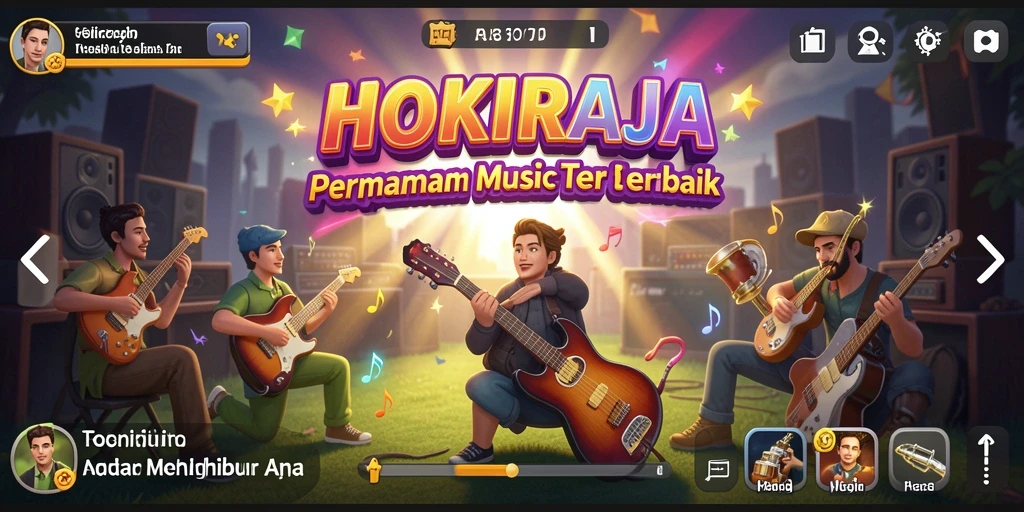 Screenshot gameplay HOKIRAJA yang seru dan interaktif.