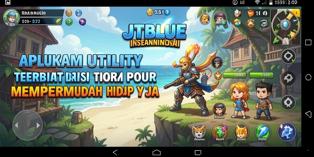 Tampilan antarmuka JTBLUE yang bersih dan fungsional.