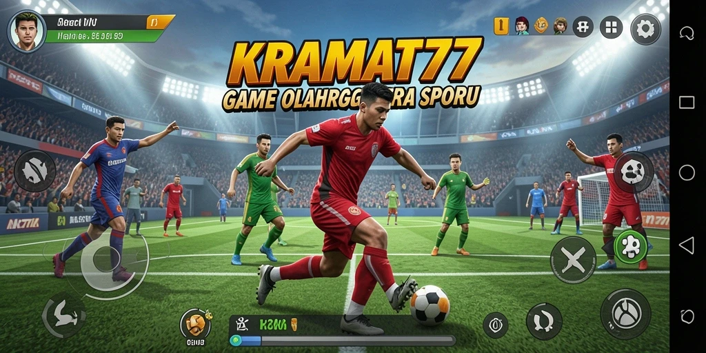 Screenshot KRAMAT77 menampilkan aksi seru dalam permainan olahraga.