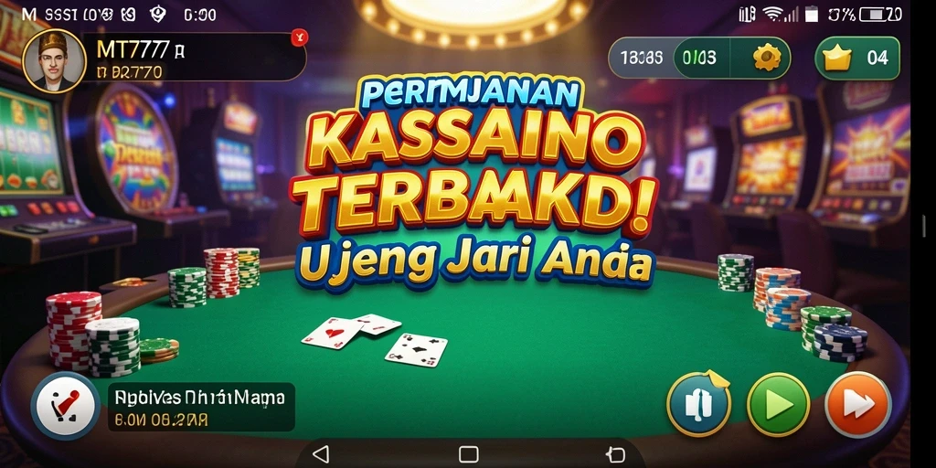 Tampilan memukau dari gameplay Kasino di MT777.