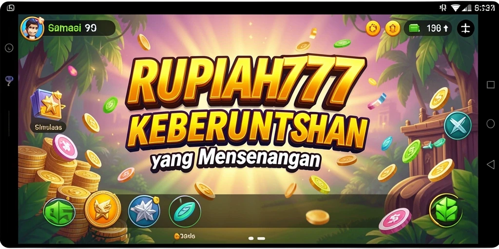 Tampilan gameplay <strong>RUPIAH777</strong> yang menarik dan penuh warna.