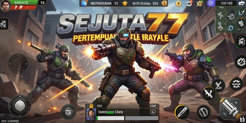 Gameplay seru SEJUTA77 dalam aksi Battle Royale yang mendebarkan.