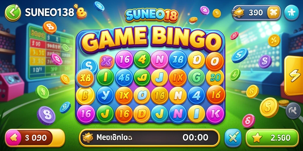 Gameplay seru Bingo di SUNEO138 dengan berbagai tema menarik.